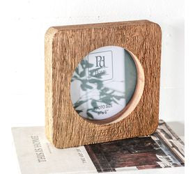 Natural wood frame