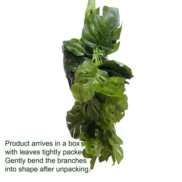 Split Philo Hanging Bush Real Touch Green 18"