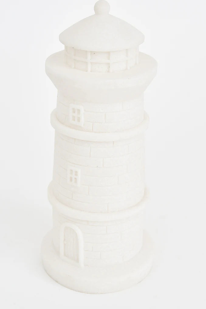Resin lighthouse lamp