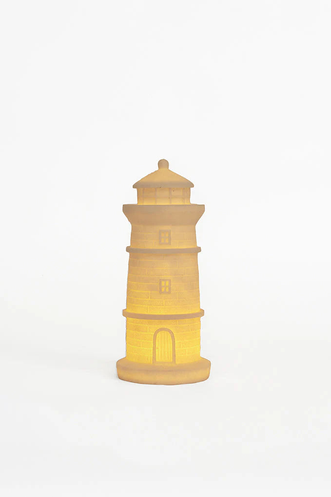 Resin lighthouse lamp