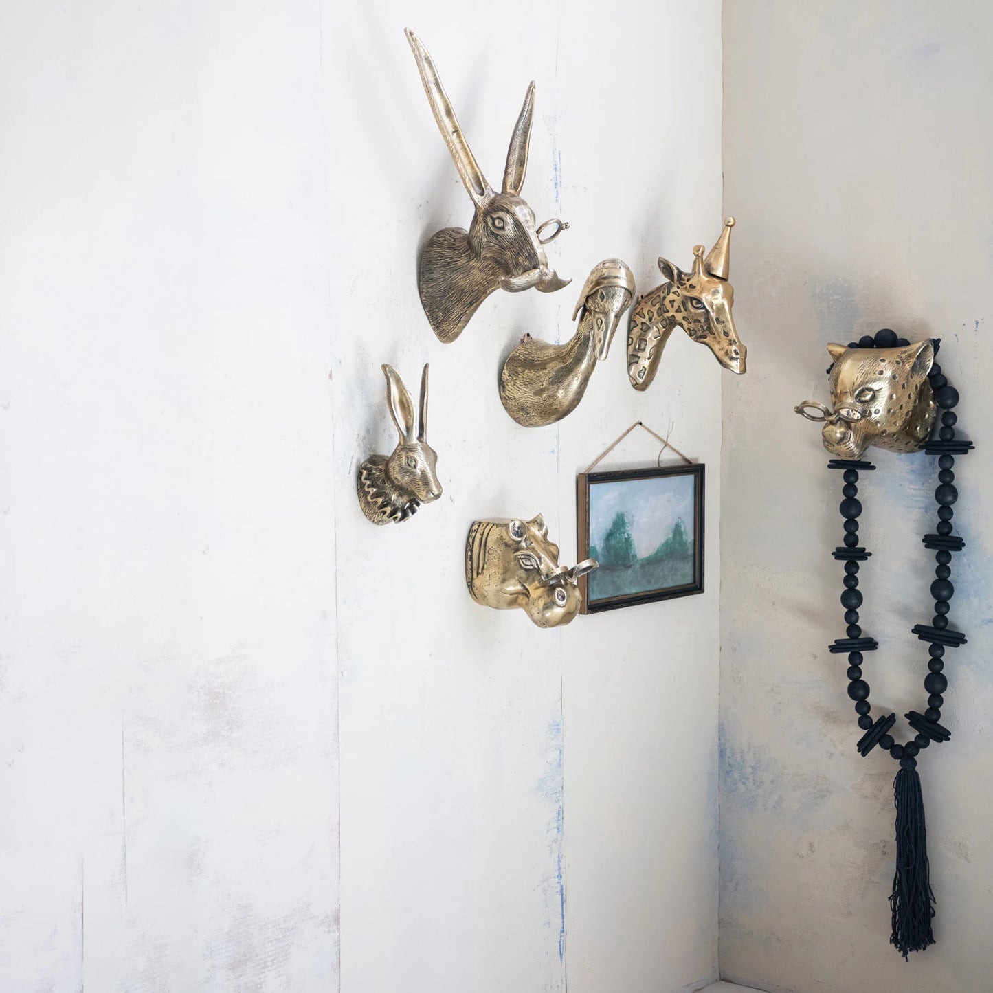 Gold rabbit head Large