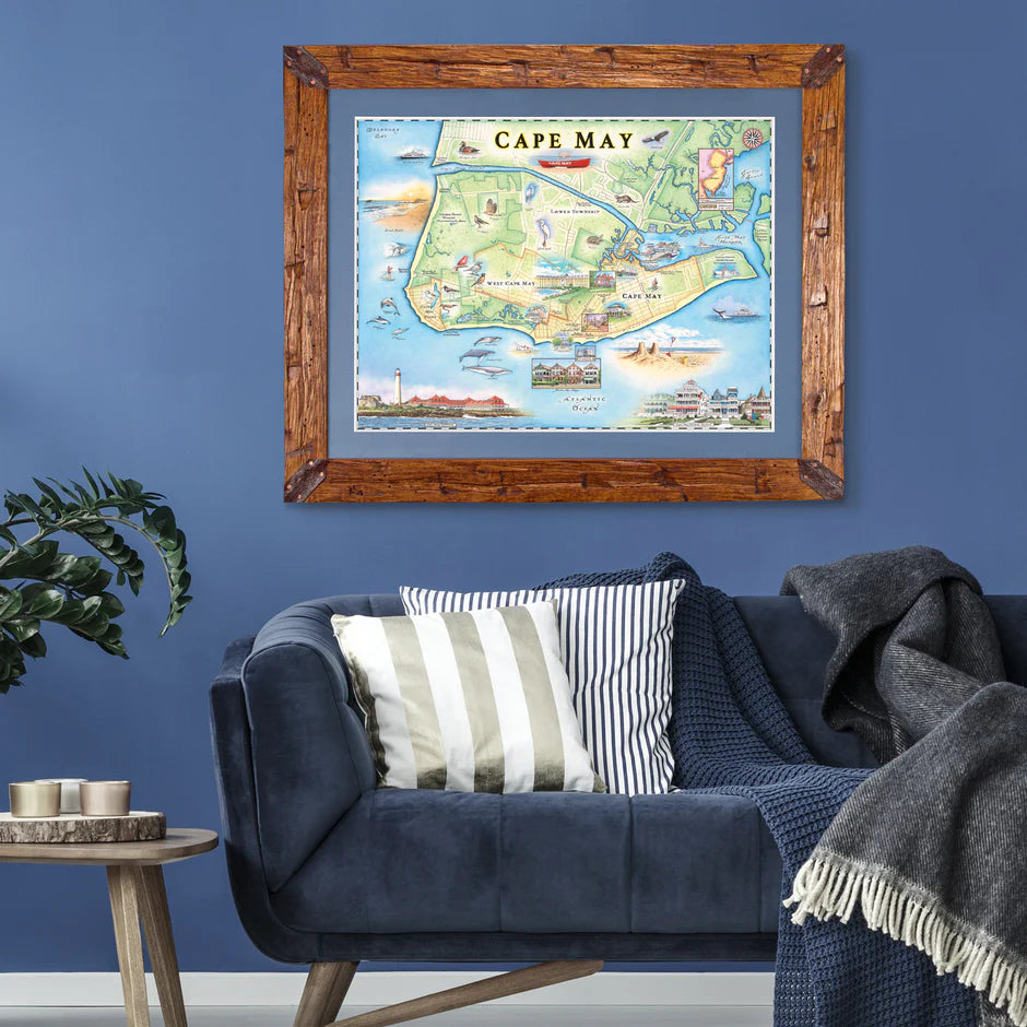 Cape May map poster