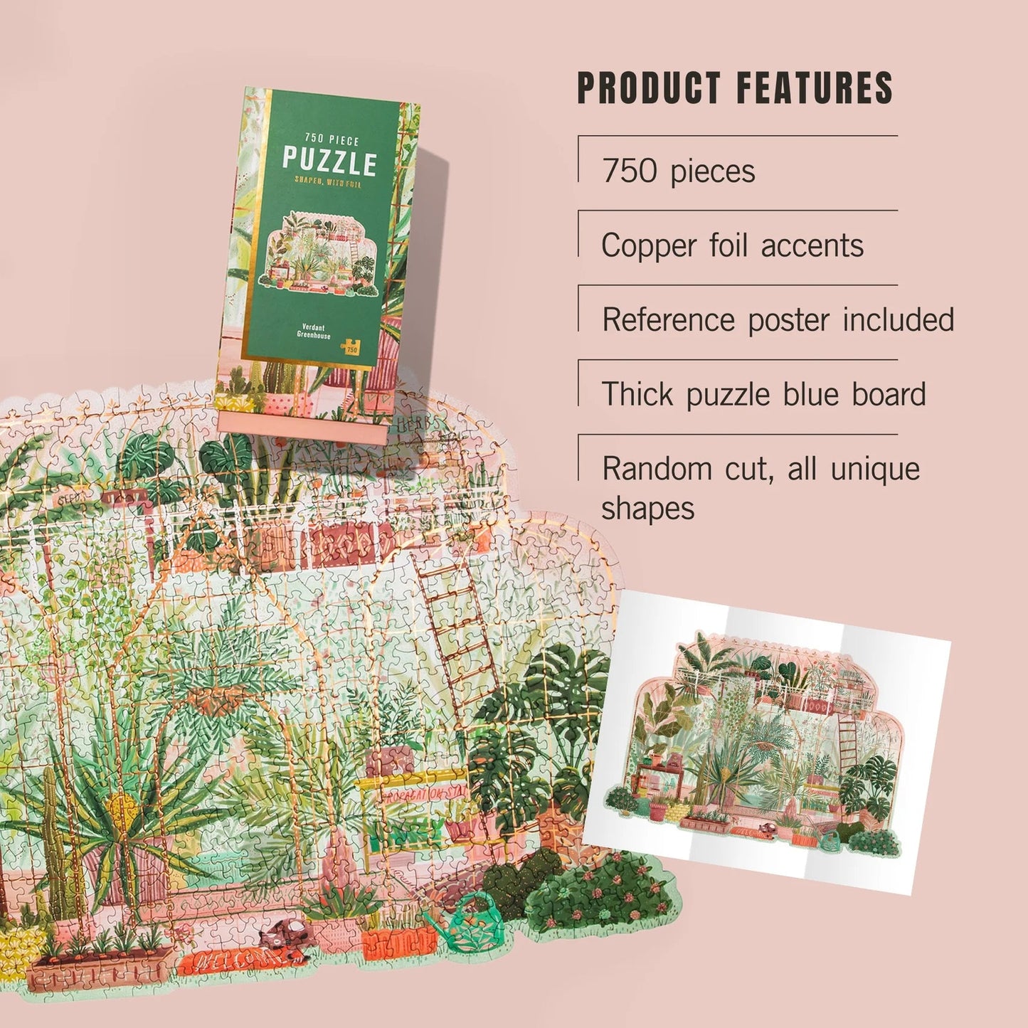Verdant Green House Shaped Puzzle
