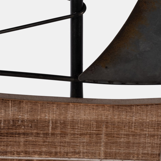 Metal Boat Wall Decoration