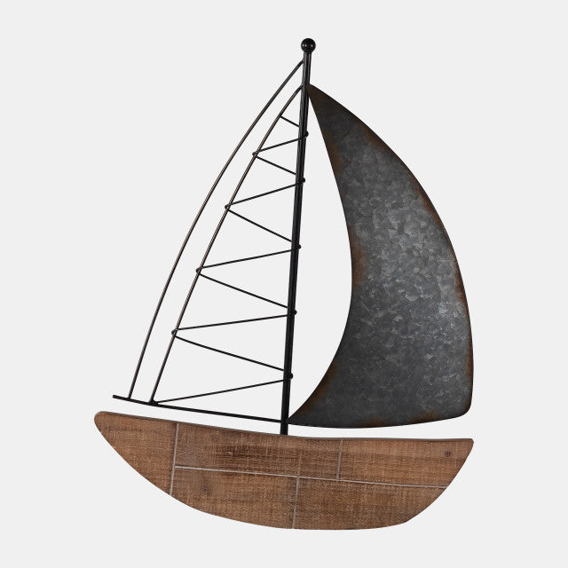 Metal Boat Wall Decoration