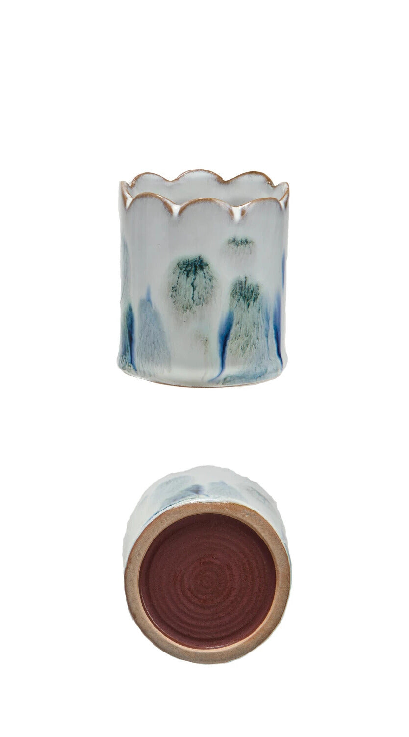 Stoneware Matchstick Holder w/ Striker, 2 Styles