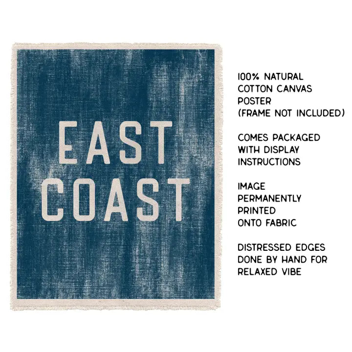 East Coast Canvas Art Print 8x10