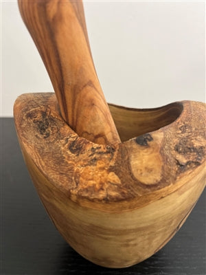 Olive Wood Mortar & Pistol