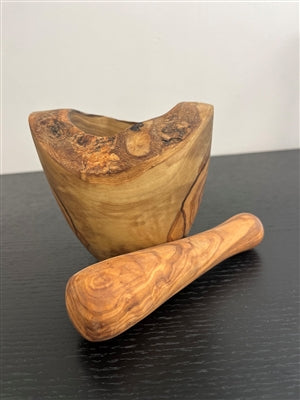 Olive Wood Mortar & Pistol