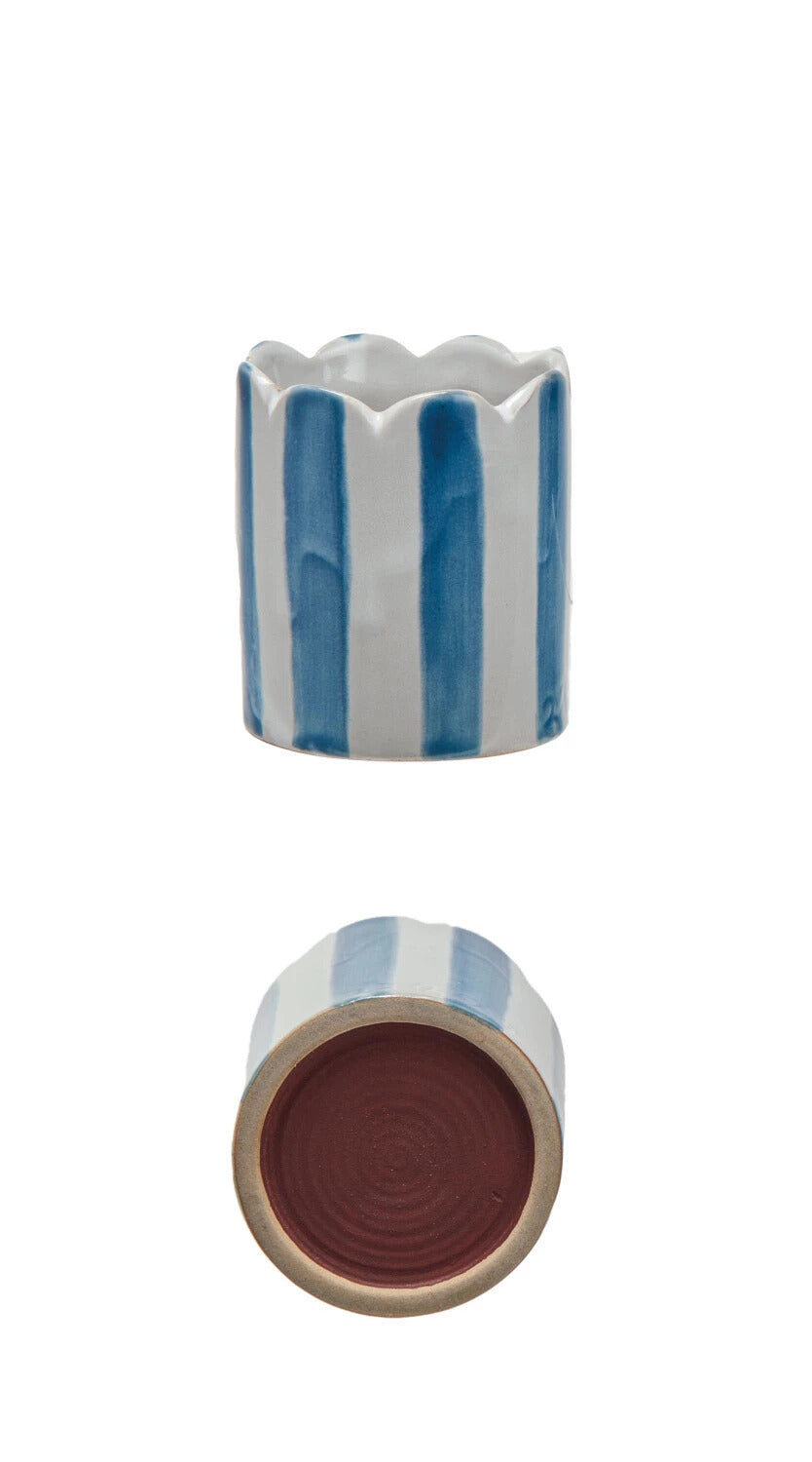 Stoneware Matchstick Holder w/ Striker, 2 Styles