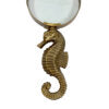 Antiqued Brass Seahorse Magnifying Glass