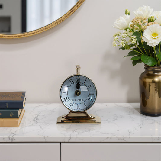 Double Sided Gold Clock