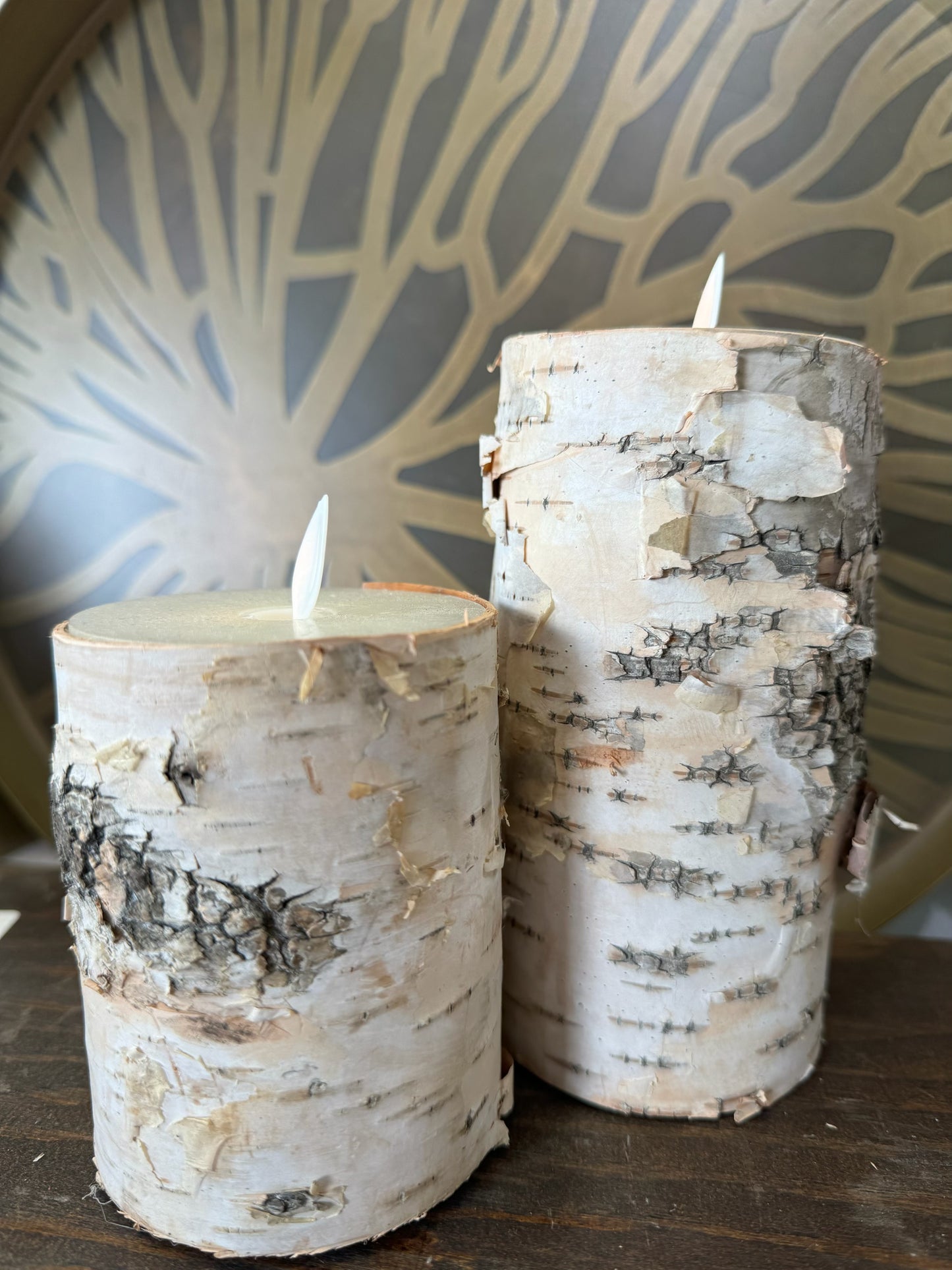 Birch Bark Flameless Candle