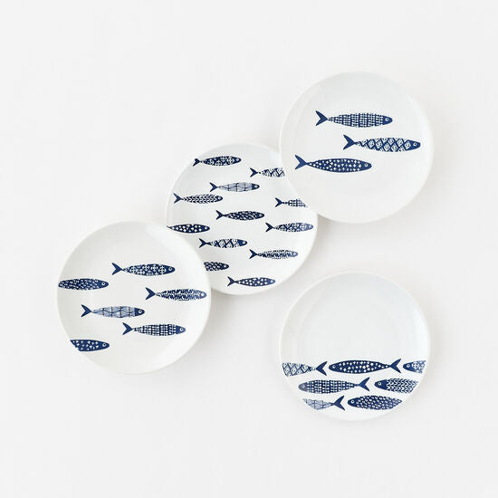 Fish plate set of 4