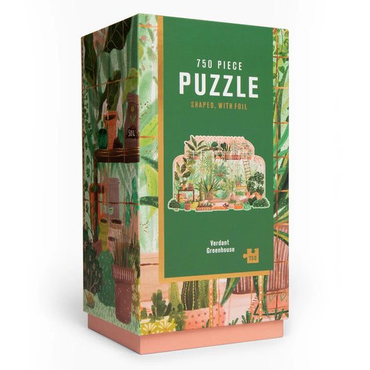 Verdant Green House Shaped Puzzle