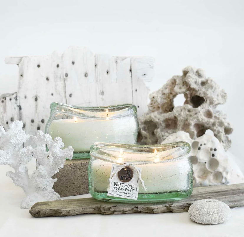 Seagrass and Aloe Soy Glass Boat Candle