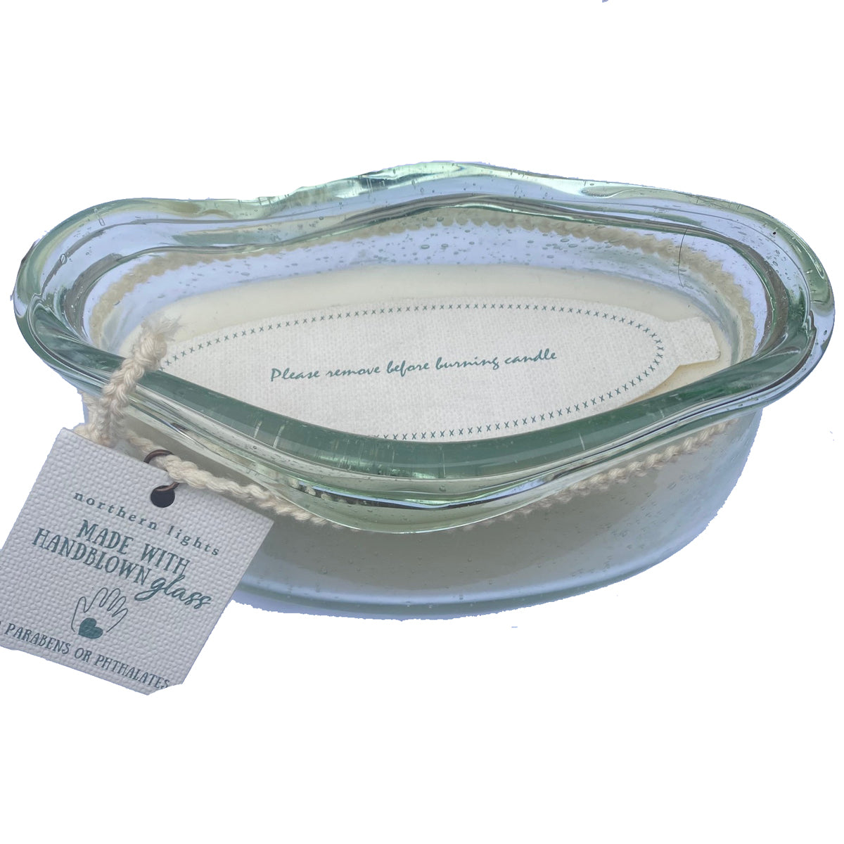 Seagrass and Aloe Soy Glass Boat Candle